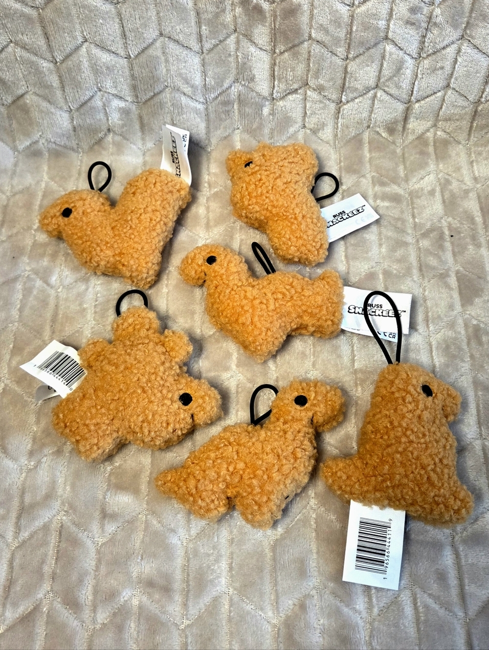 Dino Nuggets Toys Keychains - Set of 6